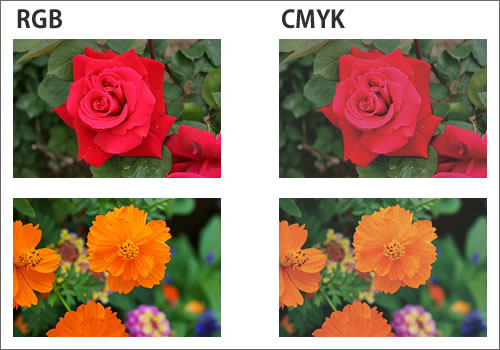 RGBとYMCKの写真